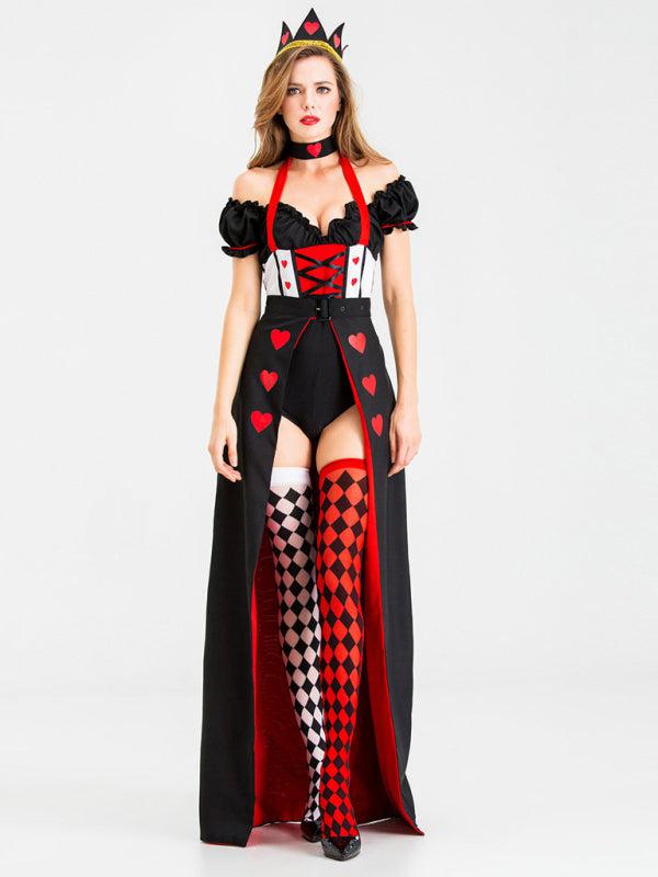 Halloween Cosplay Queen Of Hearts Queen Uniform BLUE ZONE PLANET