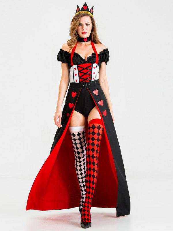 Halloween Cosplay Queen Of Hearts Queen Uniform BLUE ZONE PLANET