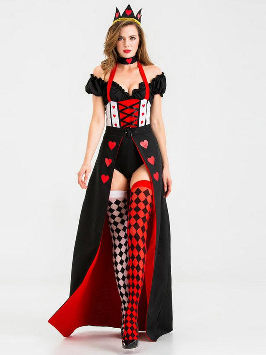 Halloween Cosplay Queen Of Hearts Queen Uniform BLUE ZONE PLANET
