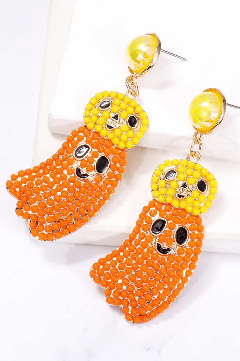 Halloween Ghost Shape Dangle Earrings BLUE ZONE PLANET