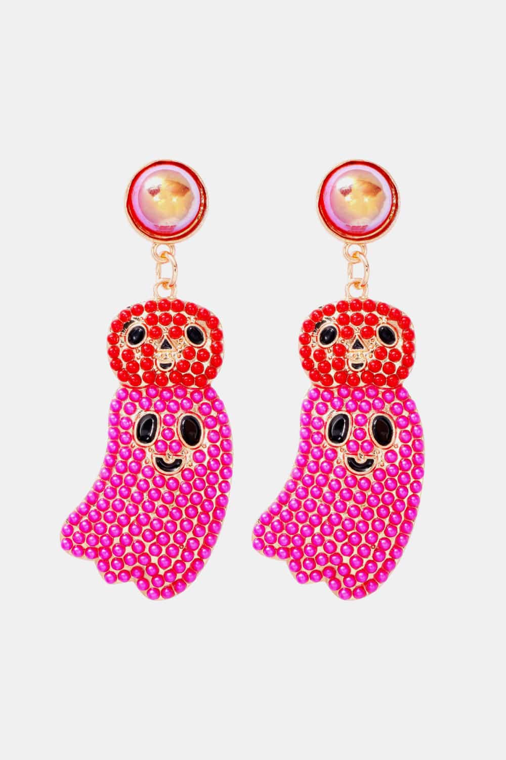 Halloween Ghost Shape Dangle Earrings BLUE ZONE PLANET