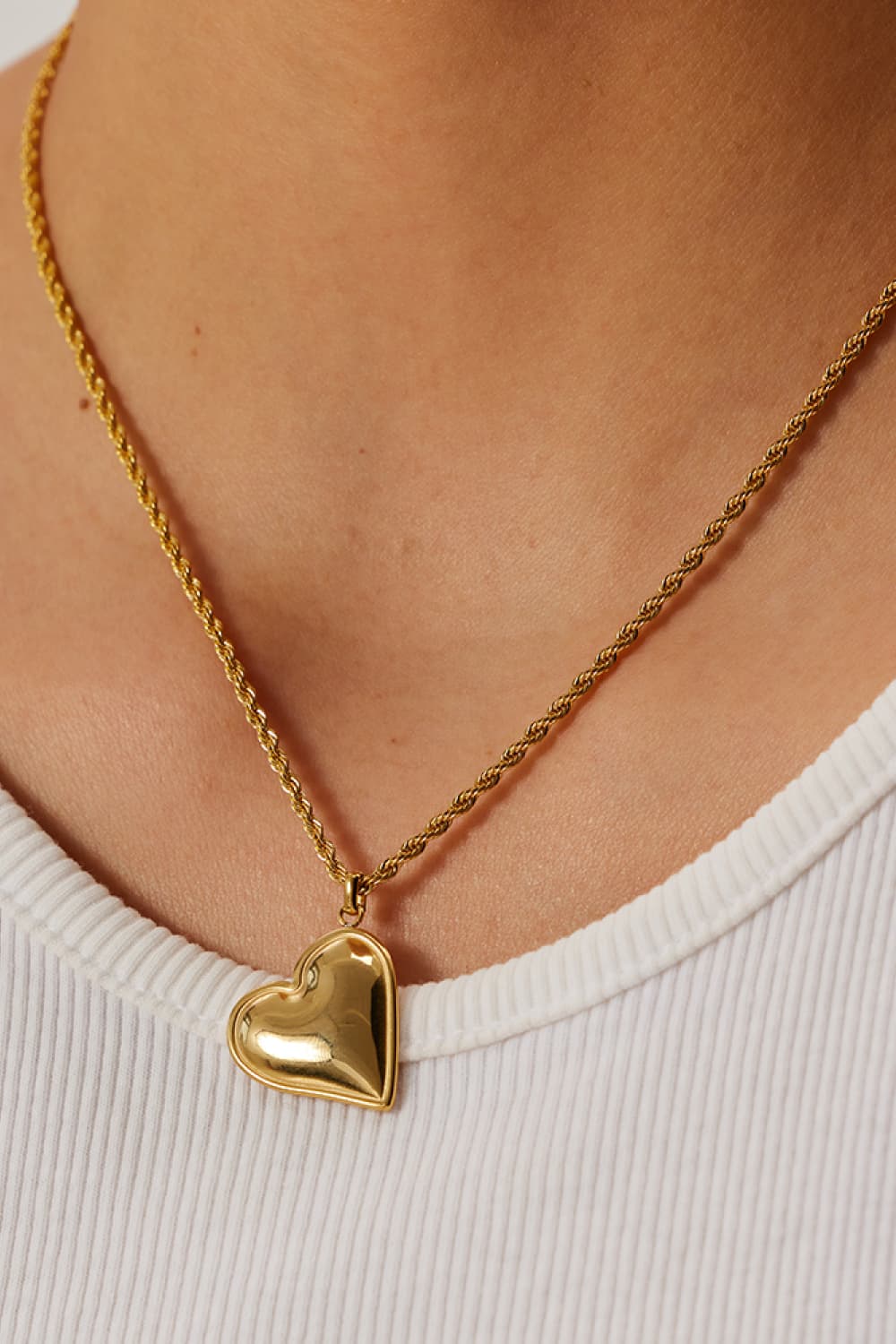 Heart Pendant Copper Necklace BLUE ZONE PLANET