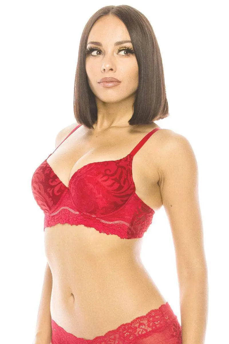 Hearts Push Up Bra Blue Zone Planet