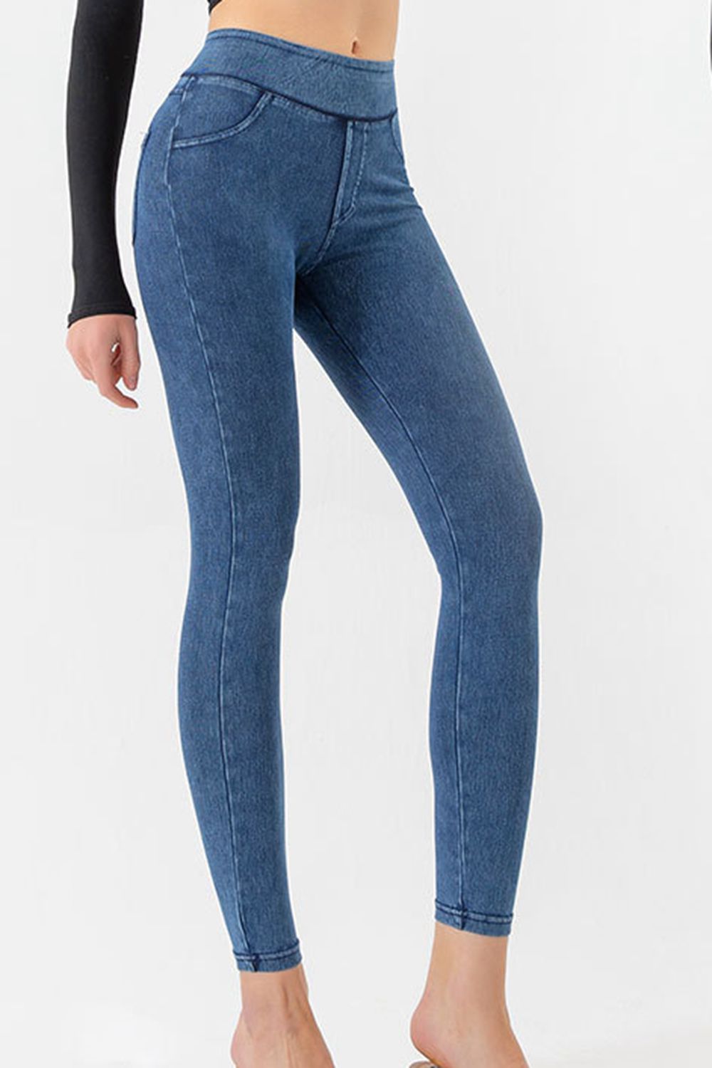 High Waist Skinny Jeans BLUE ZONE PLANET