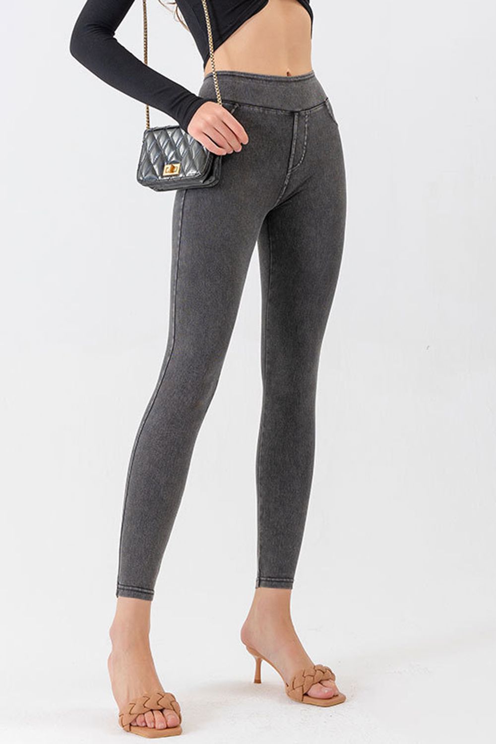 High Waist Skinny Jeans BLUE ZONE PLANET