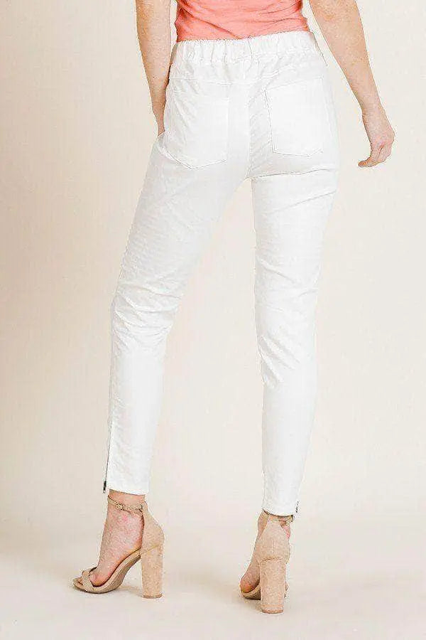 High Waist Skinny Moto Pant Blue Zone Planet
