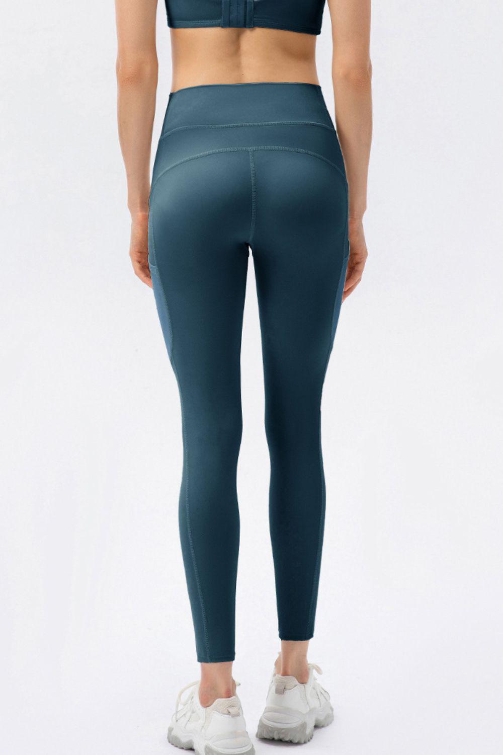 High Waist Slim Fit Long Sports Pants BLUE ZONE PLANET