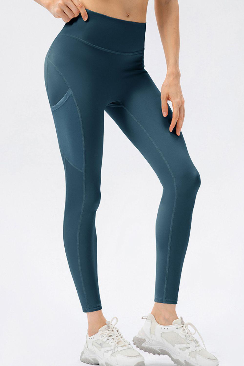 High Waist Slim Fit Long Sports Pants BLUE ZONE PLANET