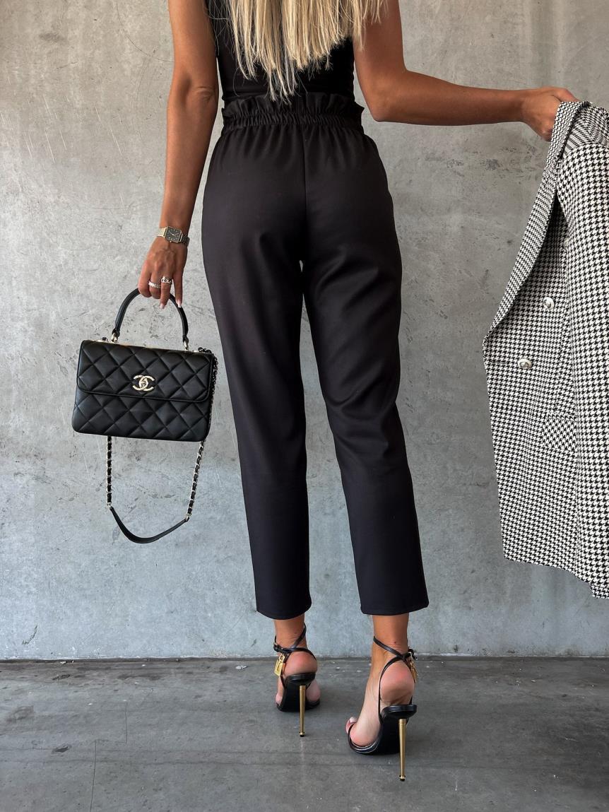 High Waist Tie Pu Leather Casual Pencil Pants iYoowe DropShipping