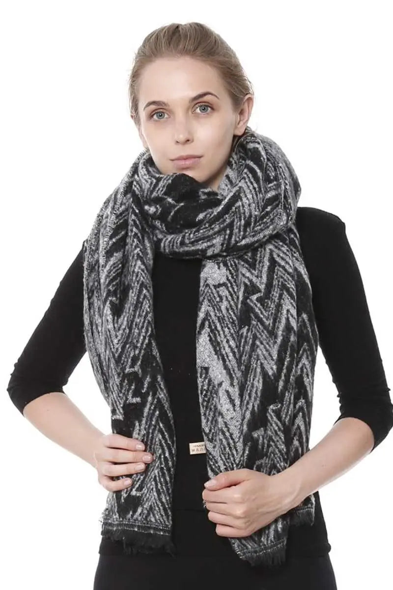 Kind of Gal Zig Zag Scarf Blue Zone Planet