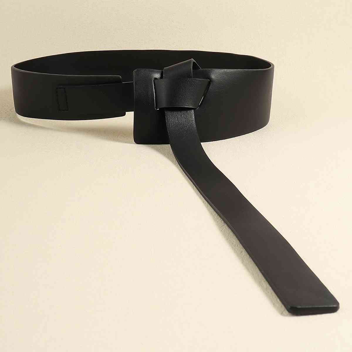 Knot Detail PU Belt BLUE ZONE PLANET
