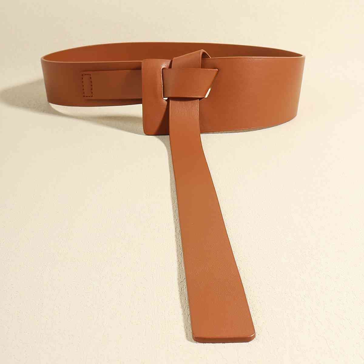 Knot Detail PU Belt BLUE ZONE PLANET