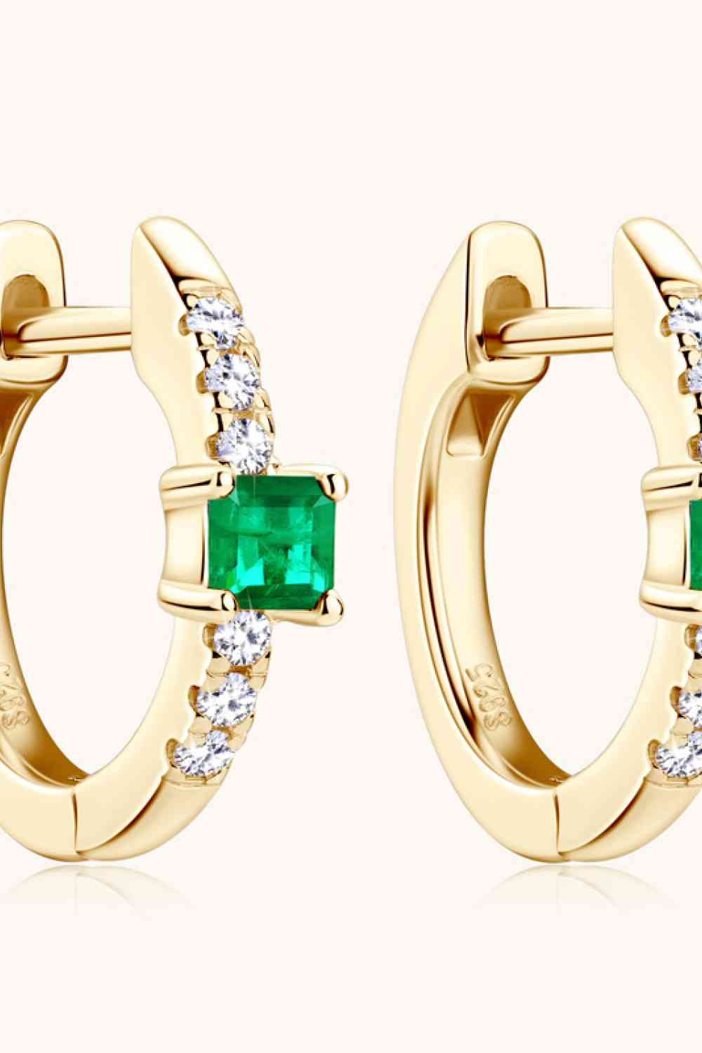 Lab-Grown Emerald Earrings BLUE ZONE PLANET