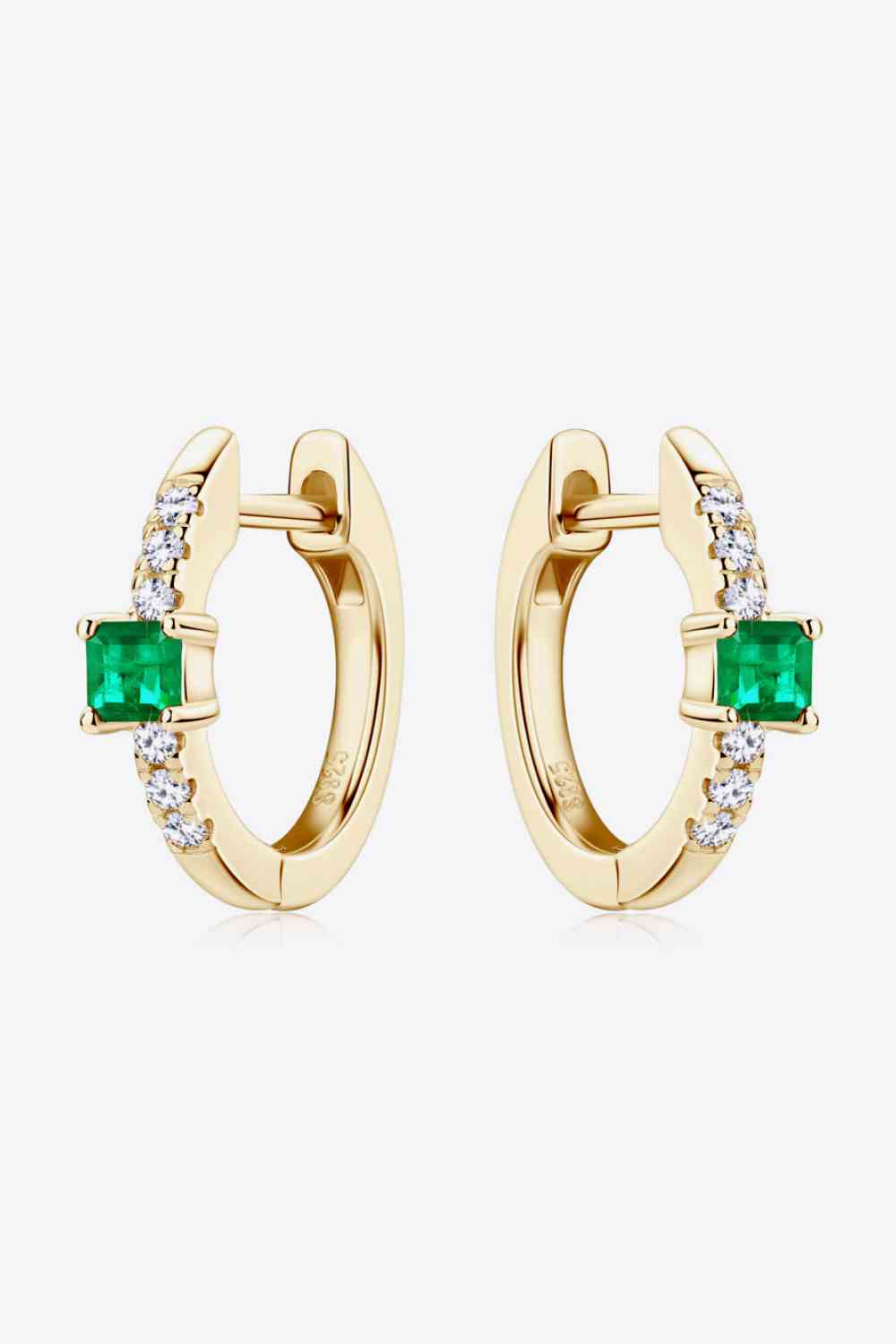 Lab-Grown Emerald Earrings BLUE ZONE PLANET