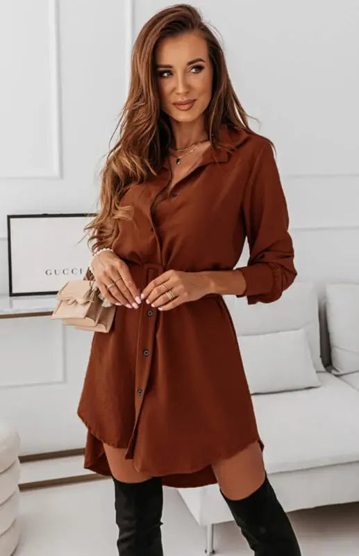 Ladies Clothing Fashion Shirt Dress kakaclo