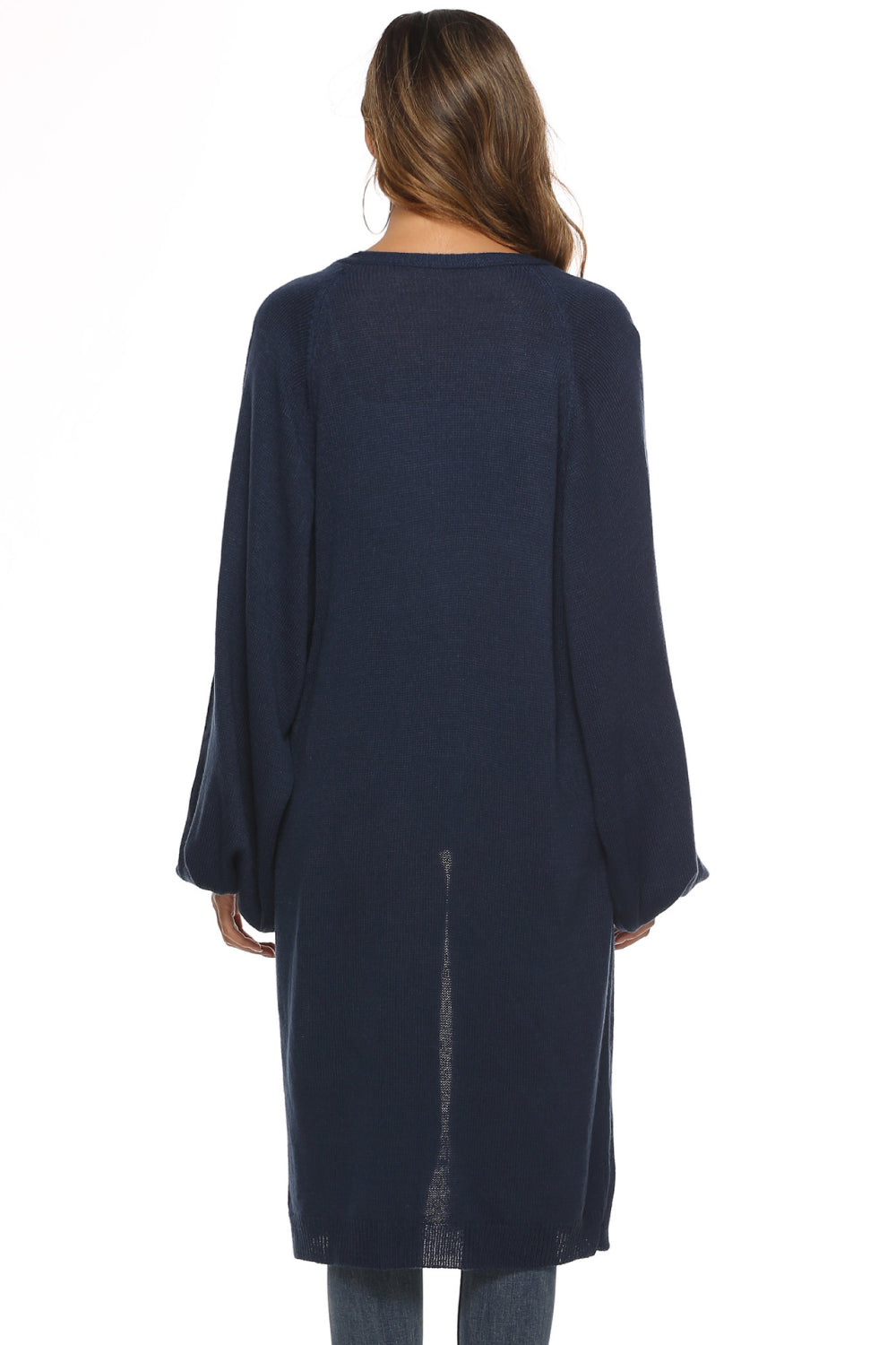 Long Sleeve Open Front Cardigan BLUE ZONE PLANET