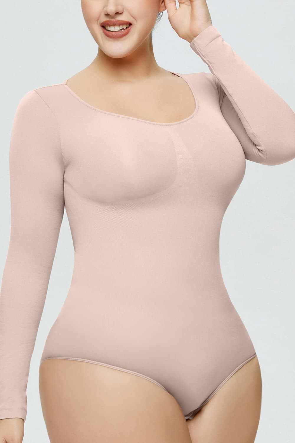 Long Sleeve Shaping Bodysuit BLUE ZONE PLANET