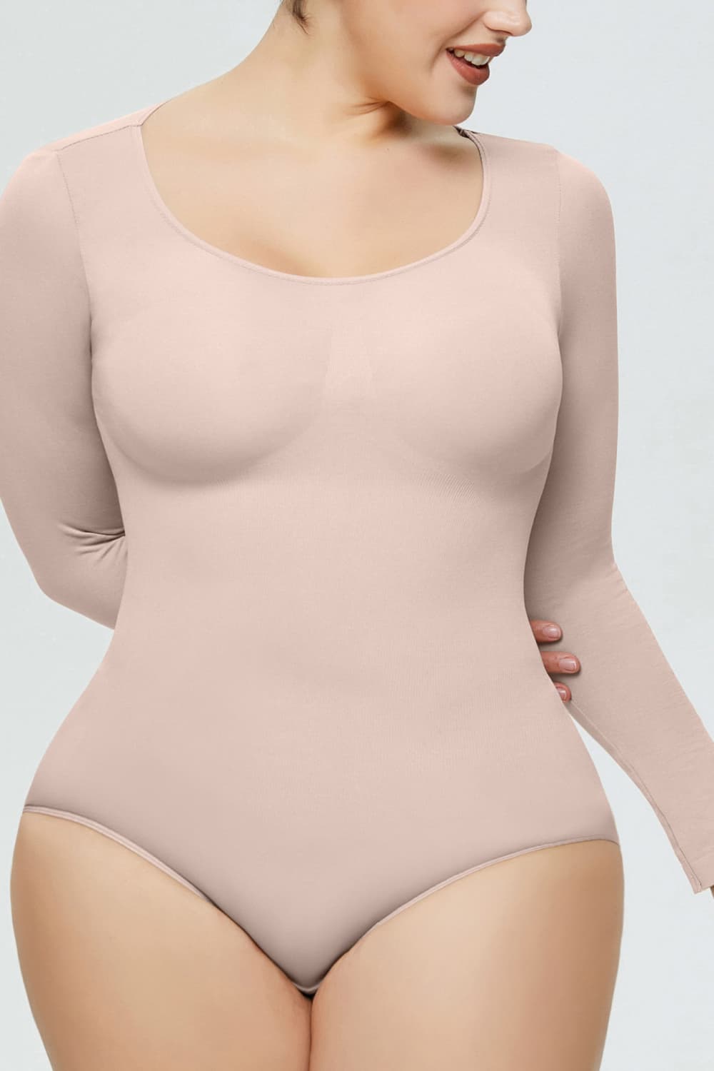 Long Sleeve Shaping Bodysuit BLUE ZONE PLANET