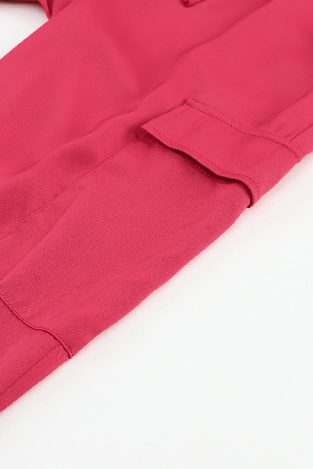 Long Tie Waist Pocketed Pants BLUE ZONE PLANET
