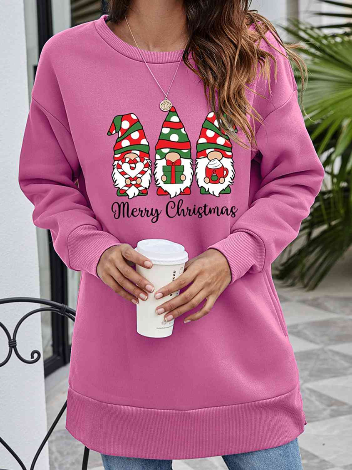 MERRY CHRISTMAS Graphic Sweatshirt BLUE ZONE PLANET