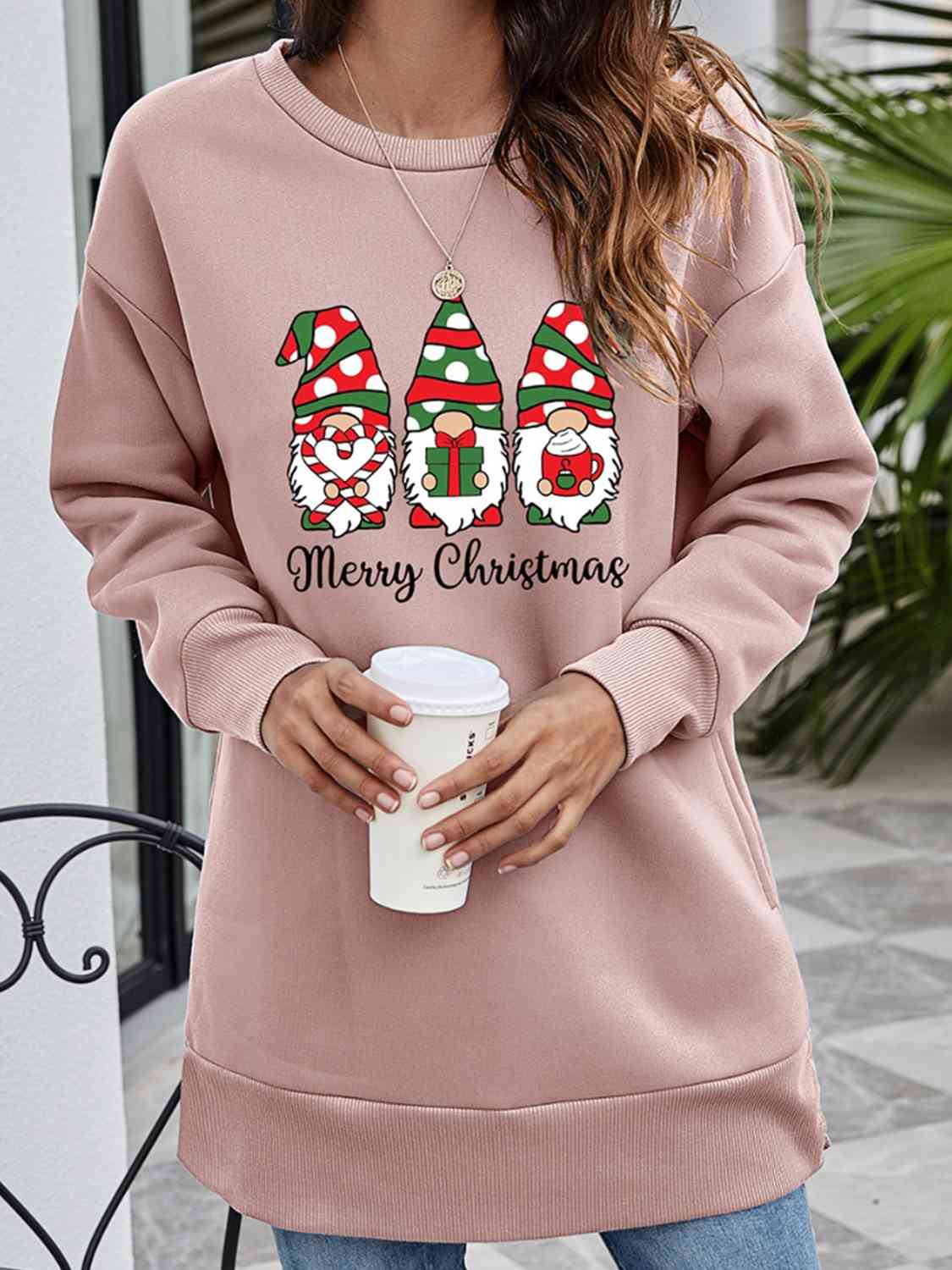 MERRY CHRISTMAS Graphic Sweatshirt BLUE ZONE PLANET