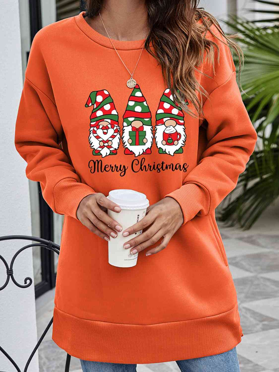 MERRY CHRISTMAS Graphic Sweatshirt BLUE ZONE PLANET