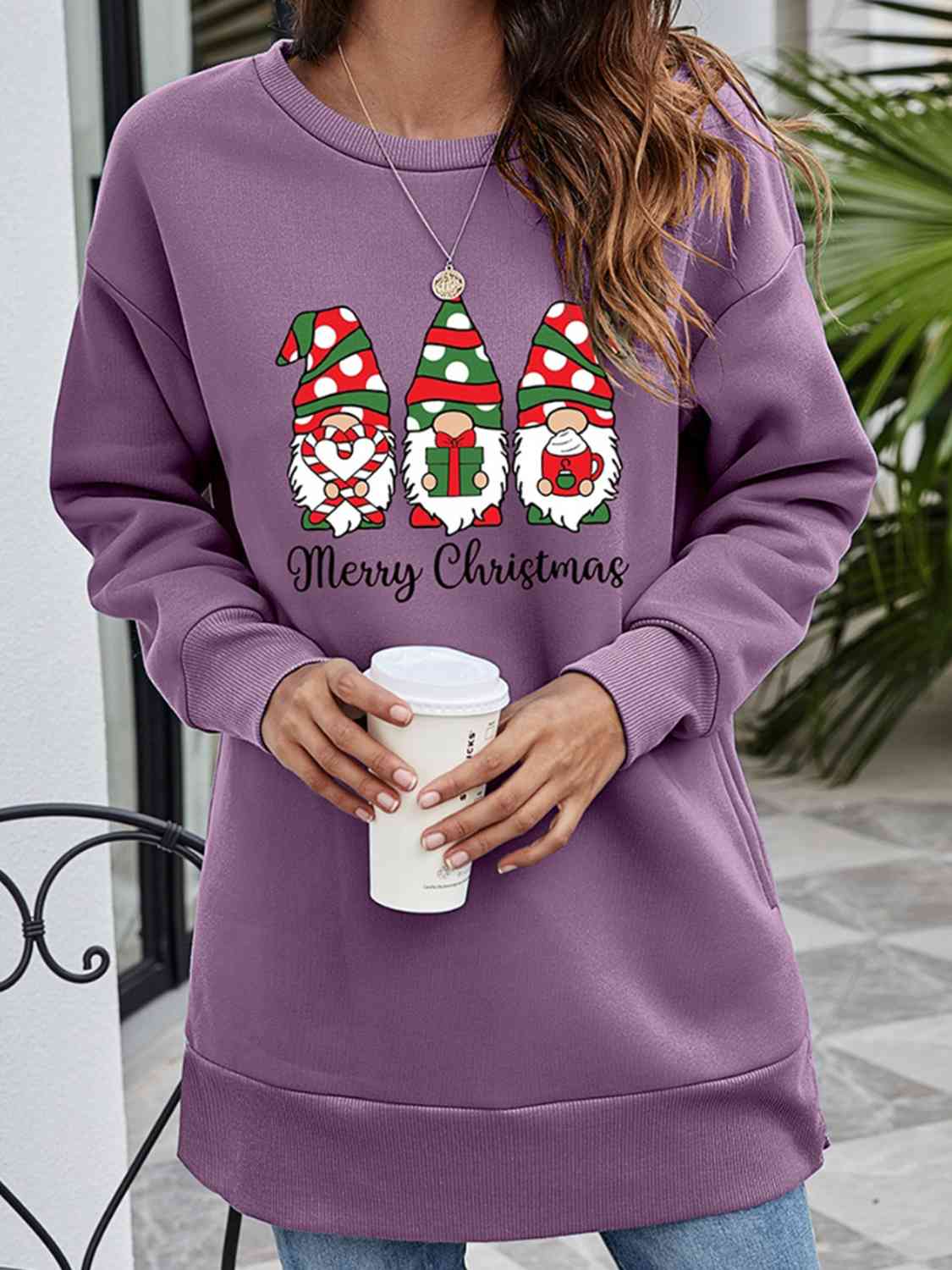 MERRY CHRISTMAS Graphic Sweatshirt BLUE ZONE PLANET