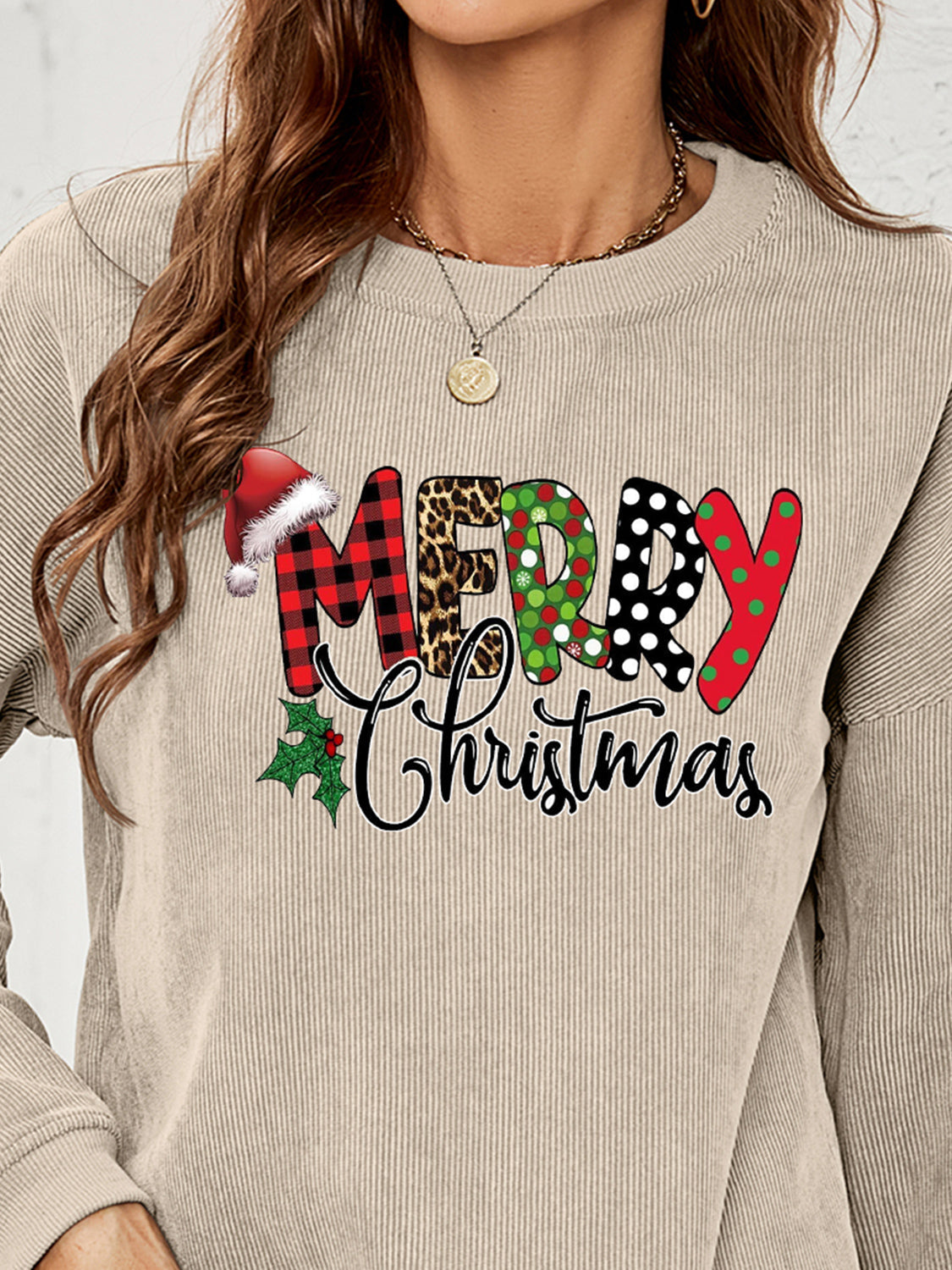 MERRY CHRISTMAS Graphic Sweatshirt BLUE ZONE PLANET