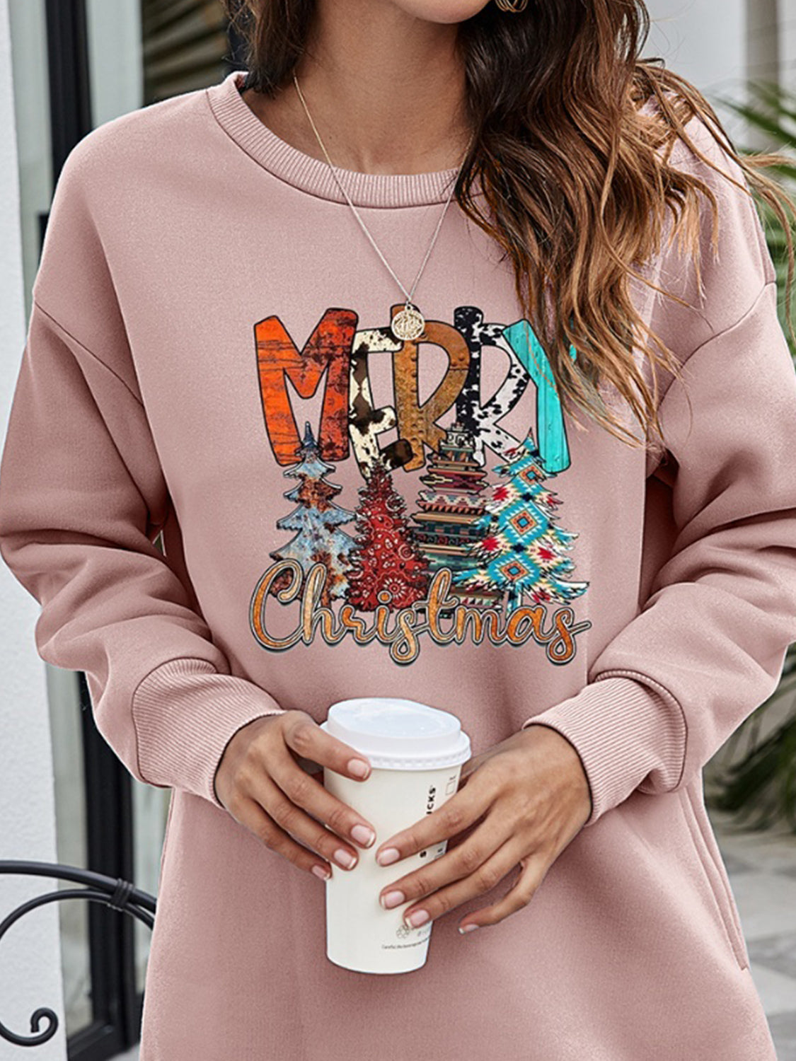 MERRY CHRISTMAS Graphic Sweatshirt BLUE ZONE PLANET