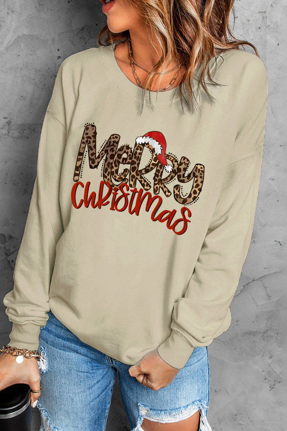 MERRY CHRISTMAS Graphic Sweatshirt BLUE ZONE PLANET
