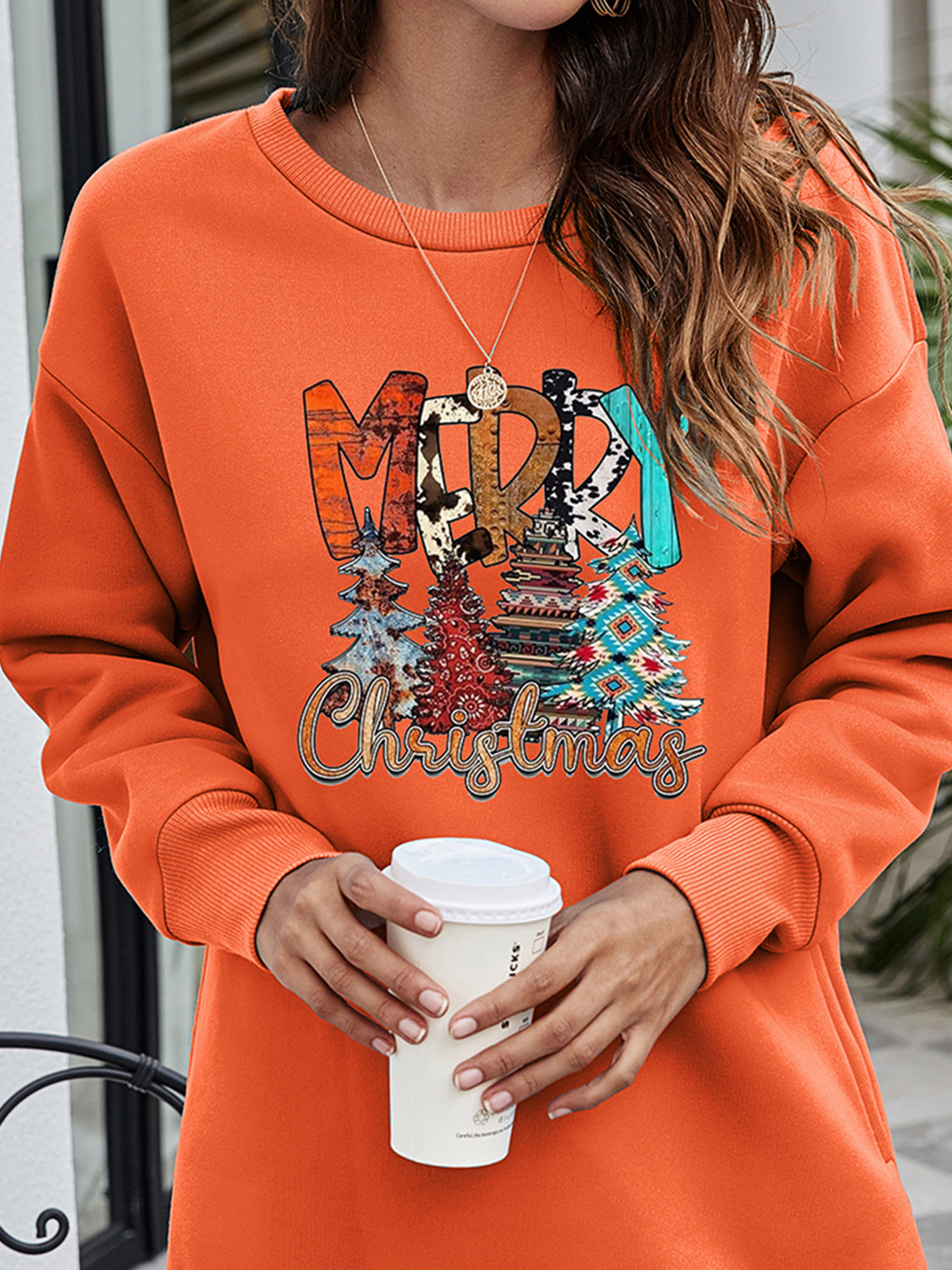 MERRY CHRISTMAS Graphic Sweatshirt BLUE ZONE PLANET