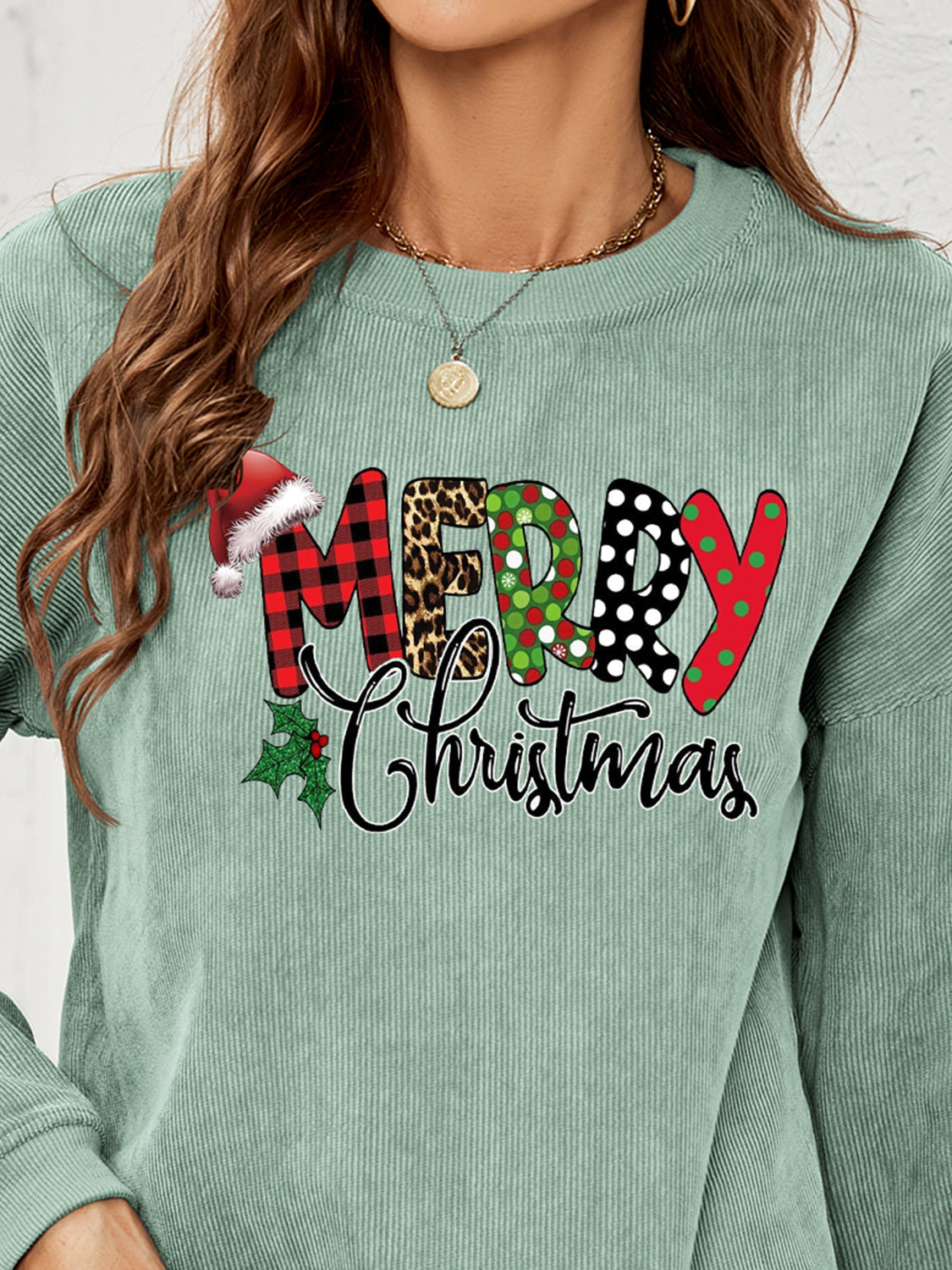 MERRY CHRISTMAS Graphic Sweatshirt BLUE ZONE PLANET