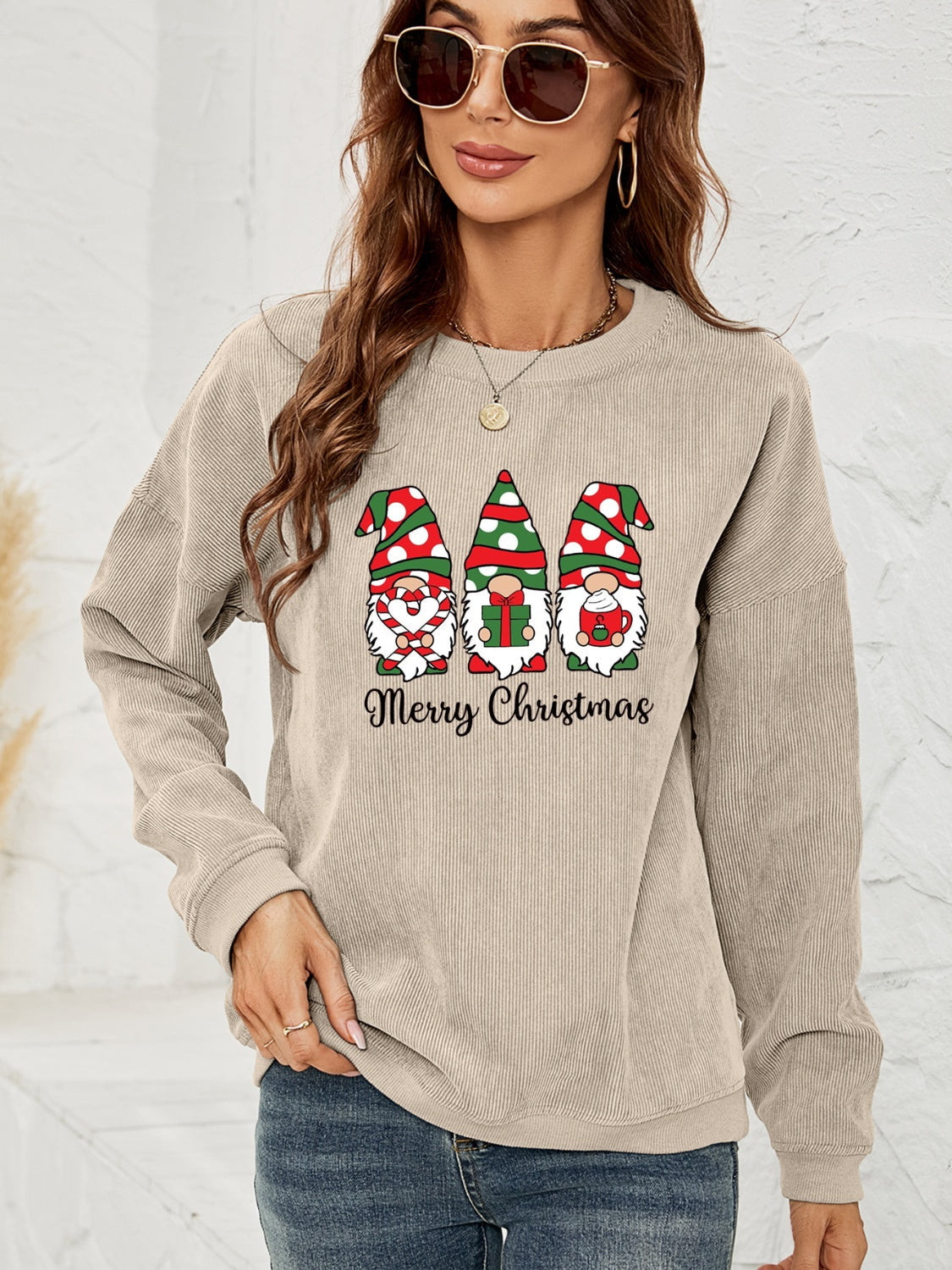 MERRY CHRISTMAS Graphic Sweatshirt BLUE ZONE PLANET