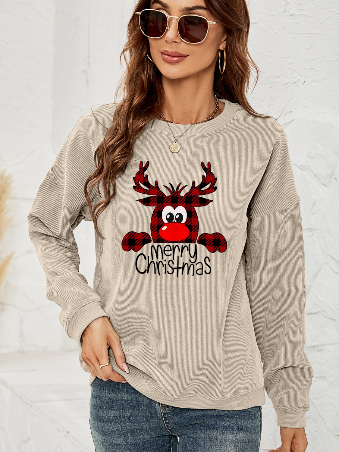 MERRY CHRISTMAS Graphic Sweatshirt BLUE ZONE PLANET