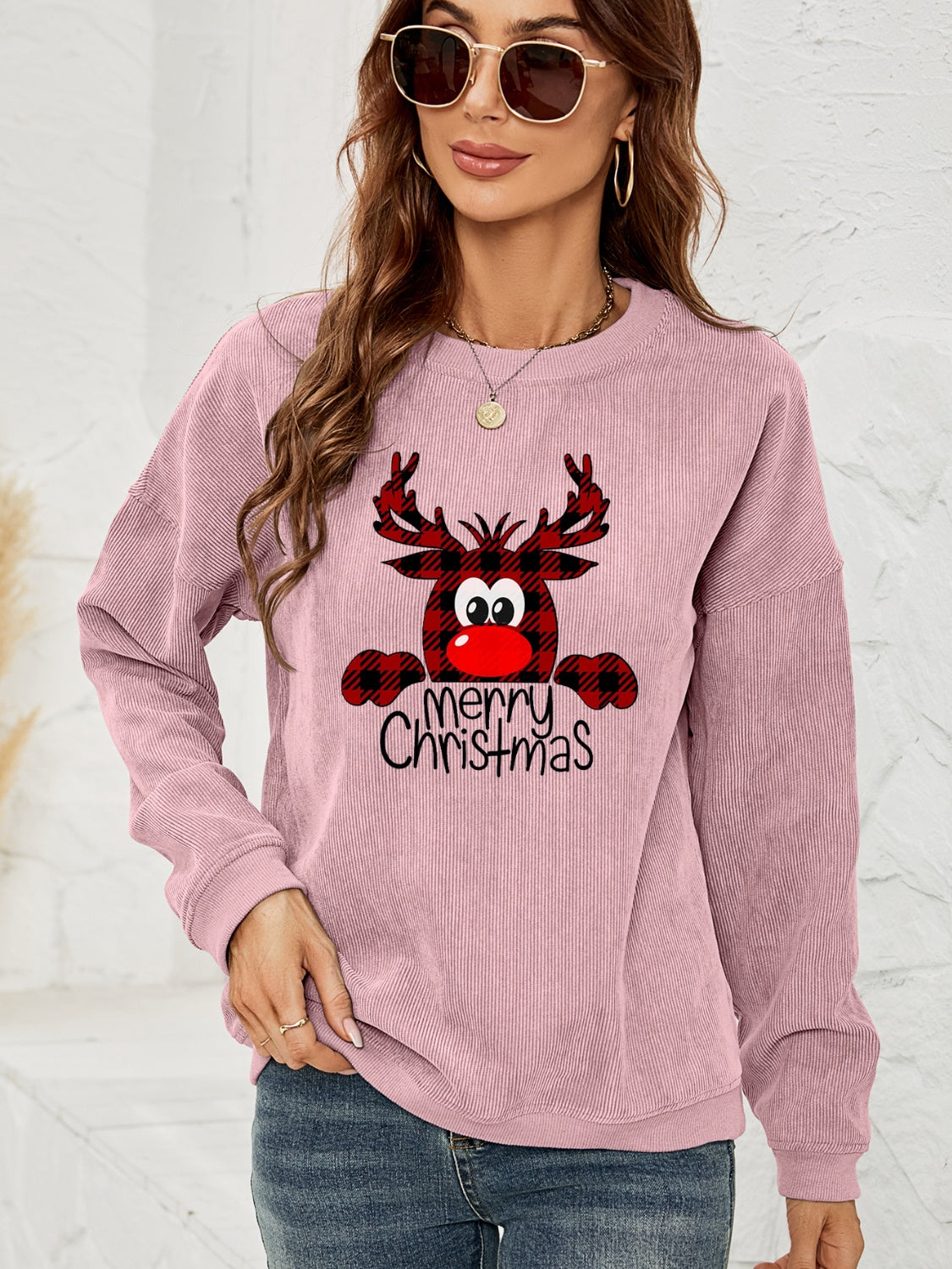 MERRY CHRISTMAS Graphic Sweatshirt BLUE ZONE PLANET
