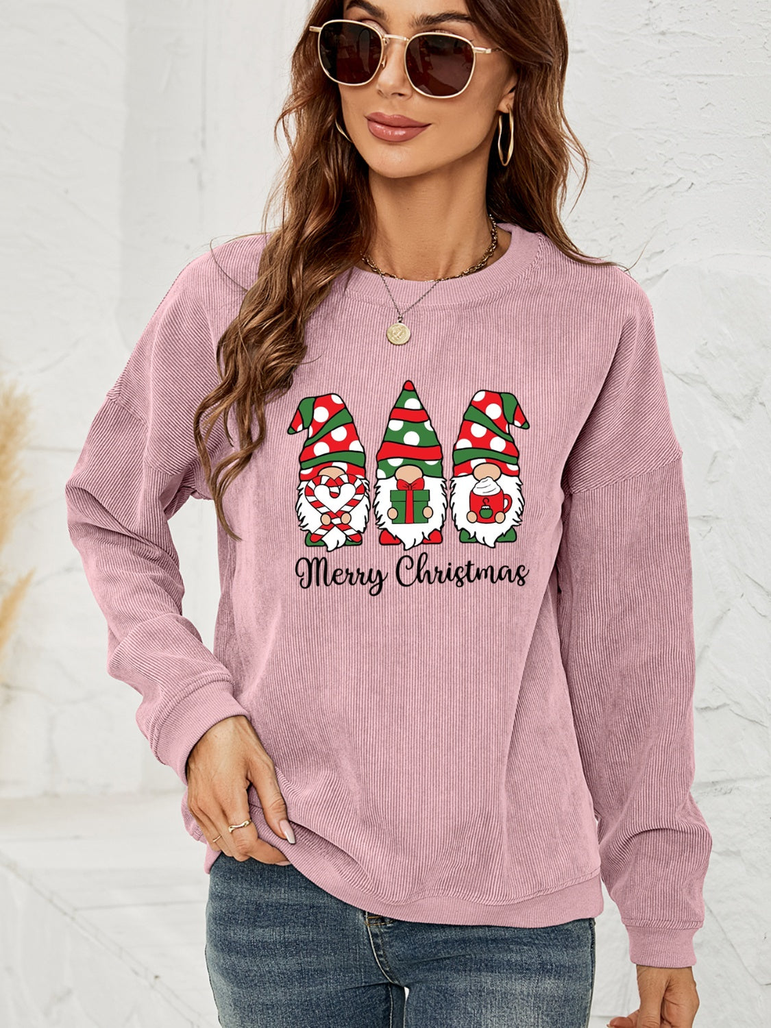 MERRY CHRISTMAS Graphic Sweatshirt BLUE ZONE PLANET