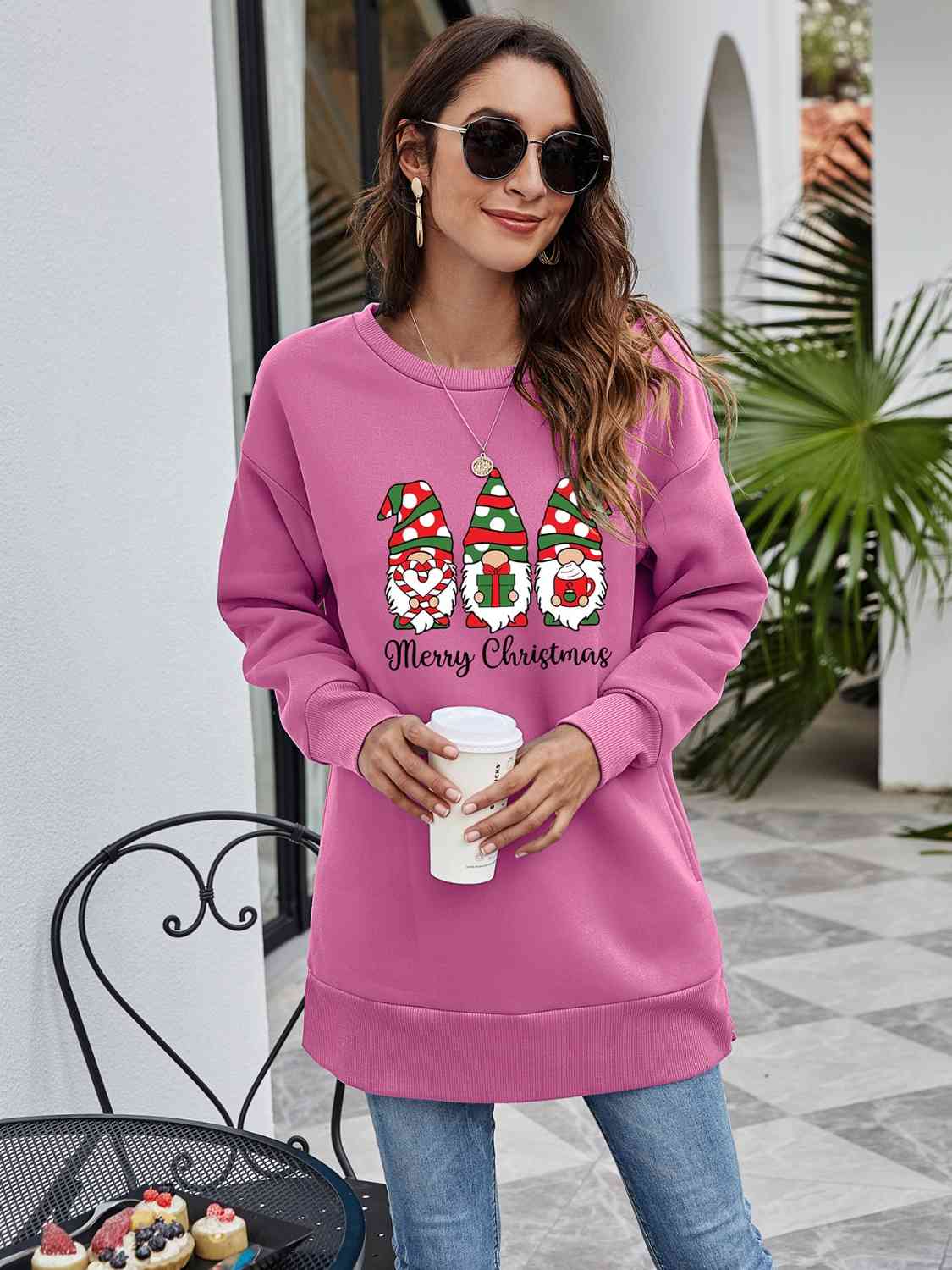 MERRY CHRISTMAS Graphic Sweatshirt BLUE ZONE PLANET