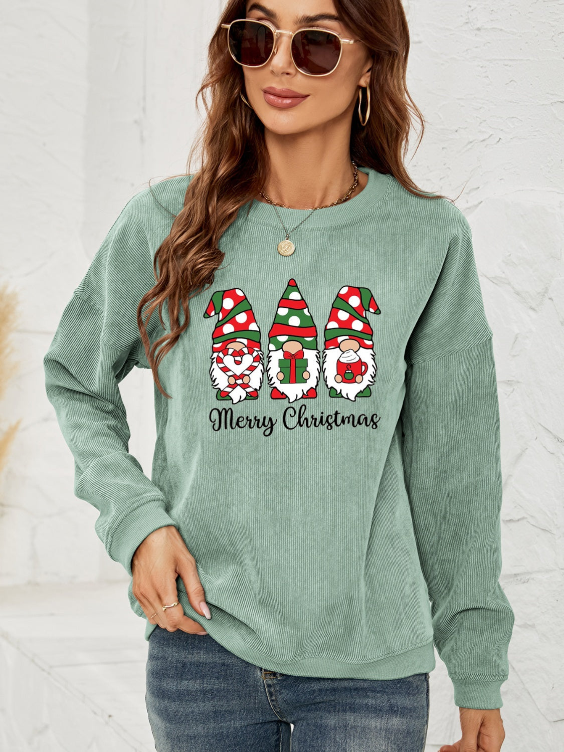 MERRY CHRISTMAS Graphic Sweatshirt BLUE ZONE PLANET