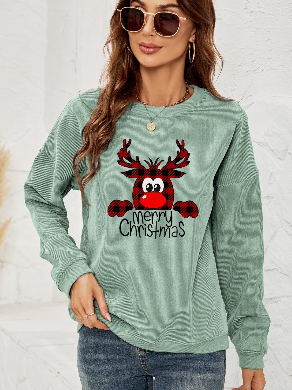 MERRY CHRISTMAS Graphic Sweatshirt BLUE ZONE PLANET
