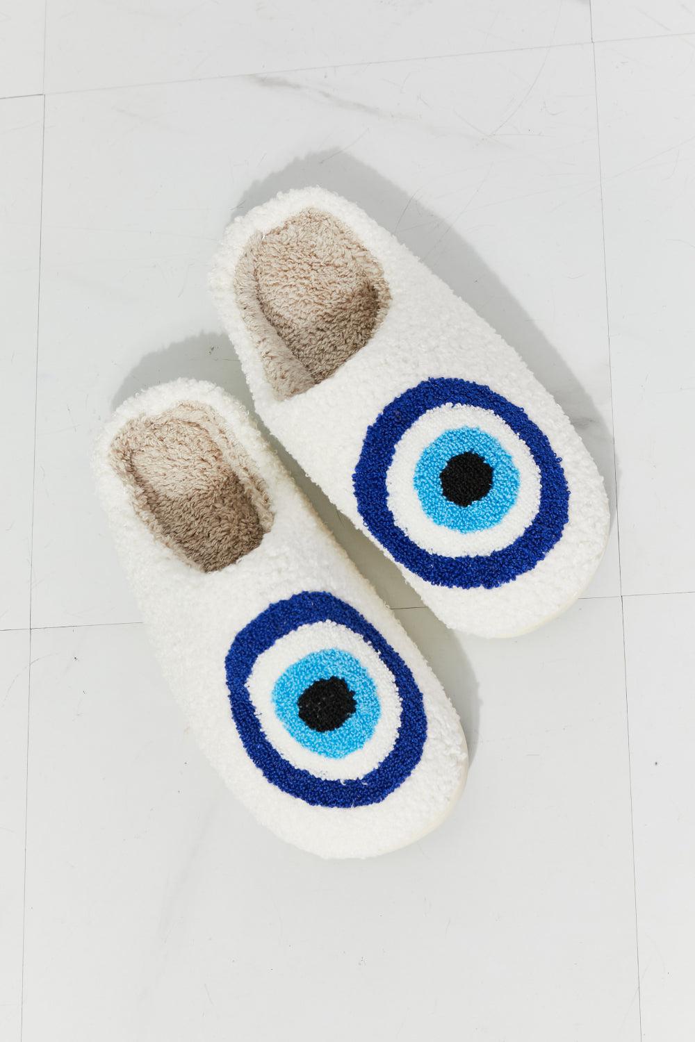 MMShoes Eye Plush Slipper BLUE ZONE PLANET