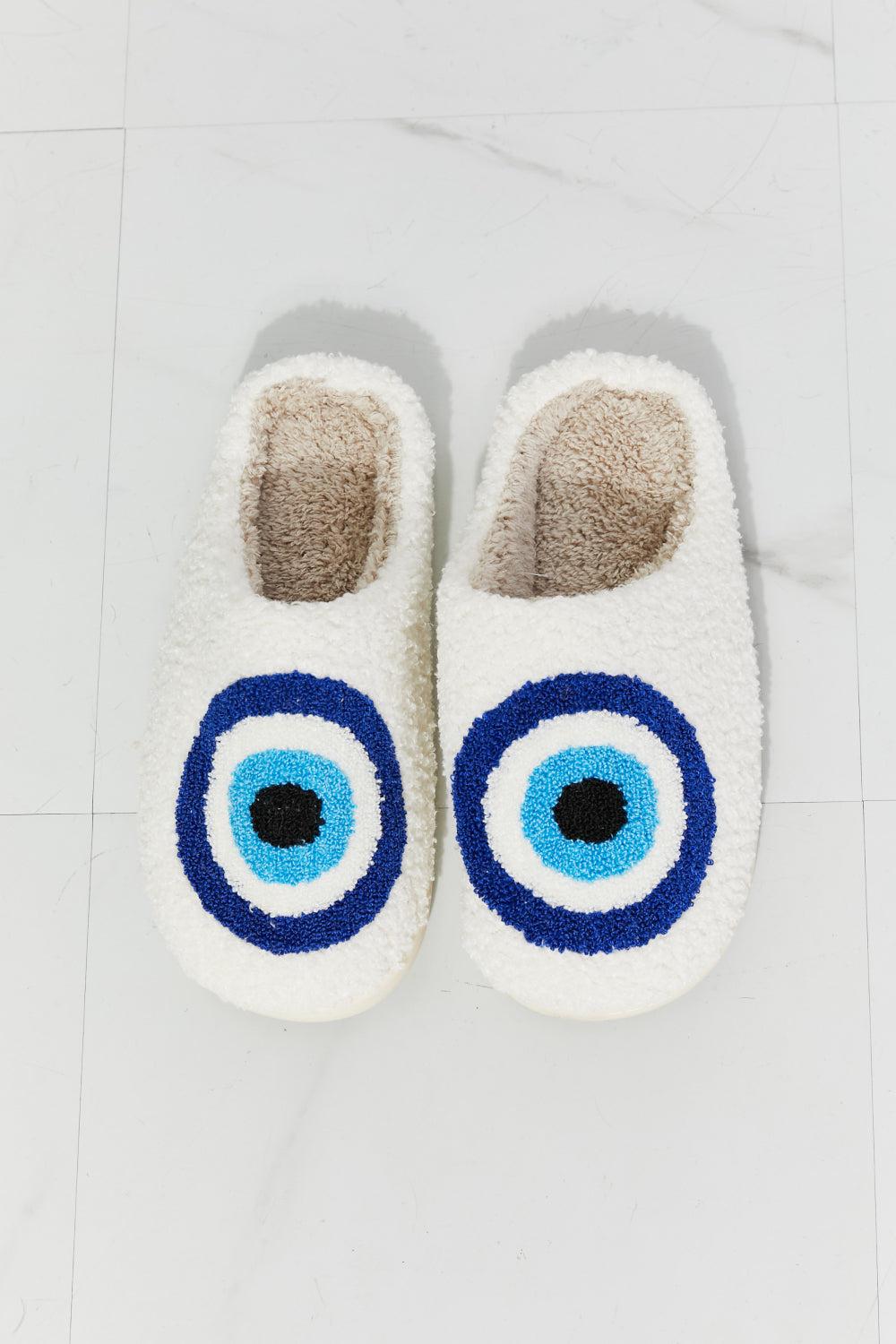 MMShoes Eye Plush Slipper BLUE ZONE PLANET