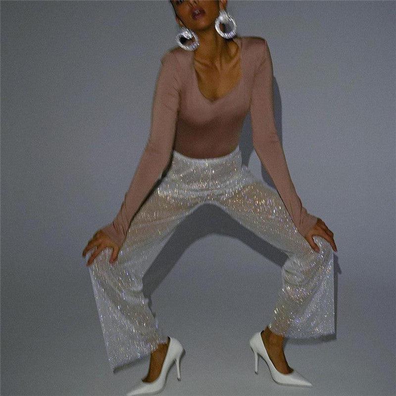 Mesh Diamond Fishnet Pants iYoowe DropShipping