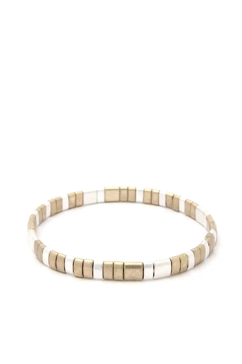 Metal Stretch Bracelet Blue Zone Planet