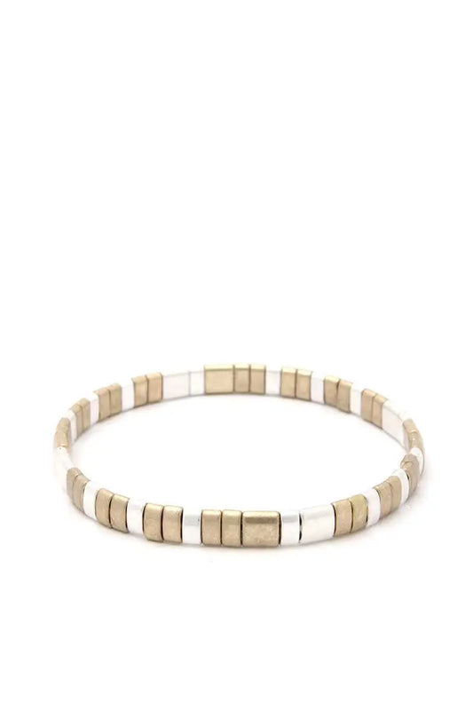 Metal Stretch Bracelet Blue Zone Planet