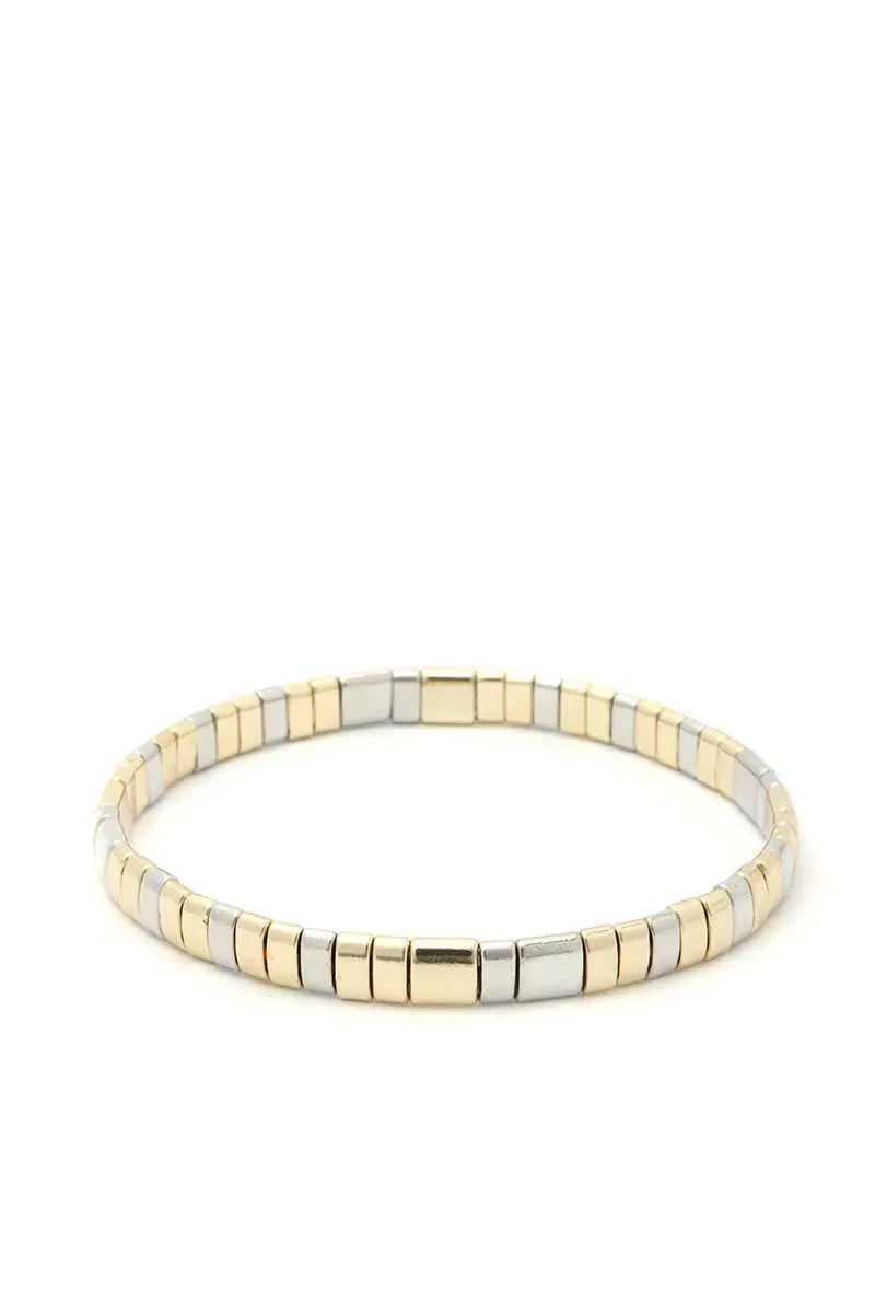 Metal Stretch Bracelet Blue Zone Planet
