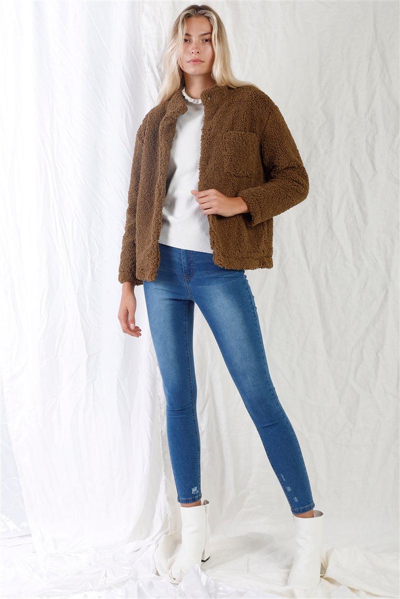 Mid Blue High-waisted With Rips Skinny Denim Jeans Blue Zone Planet