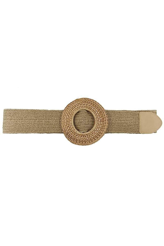 Modern Straw Round Belt Blue Zone Planet