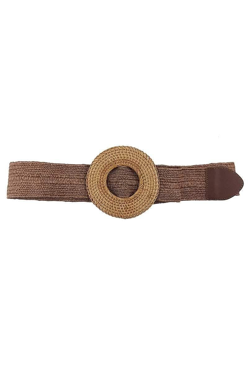 Modern Straw Round Belt Blue Zone Planet
