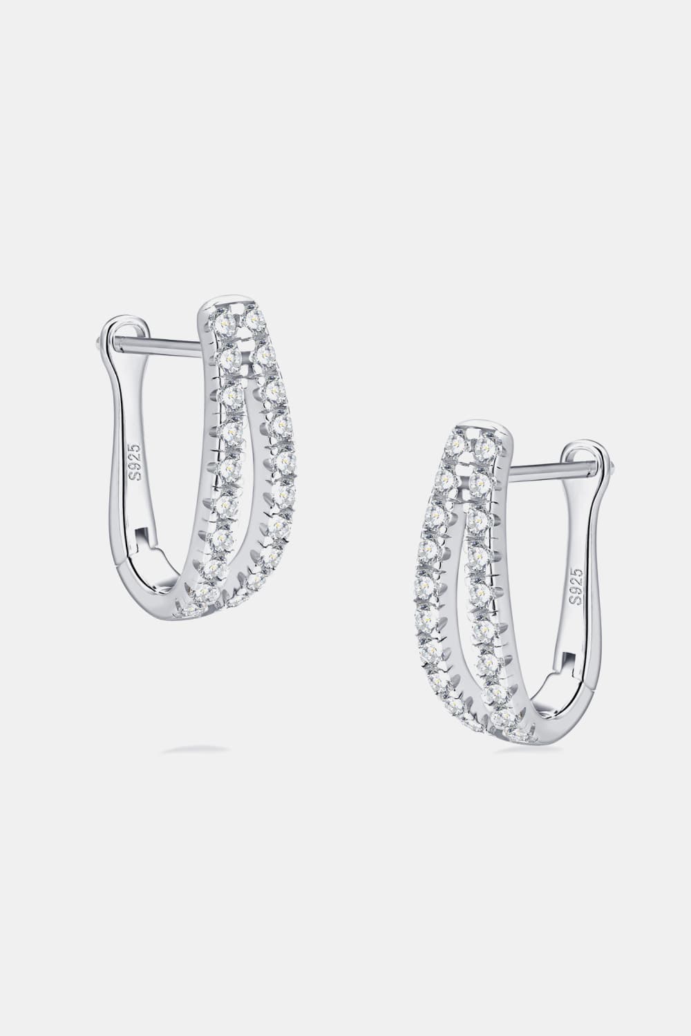 Moissanite 925 Sterling Silver Earrings BLUE ZONE PLANET