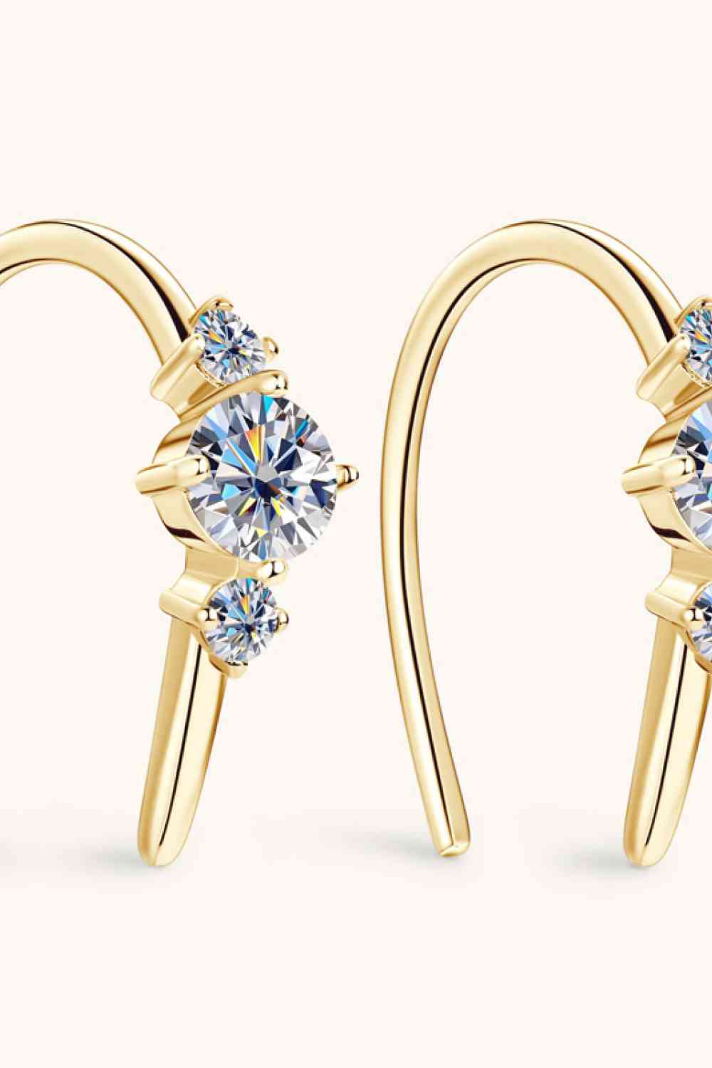 Moissanite 925 Sterling Silver Earrings BLUE ZONE PLANET